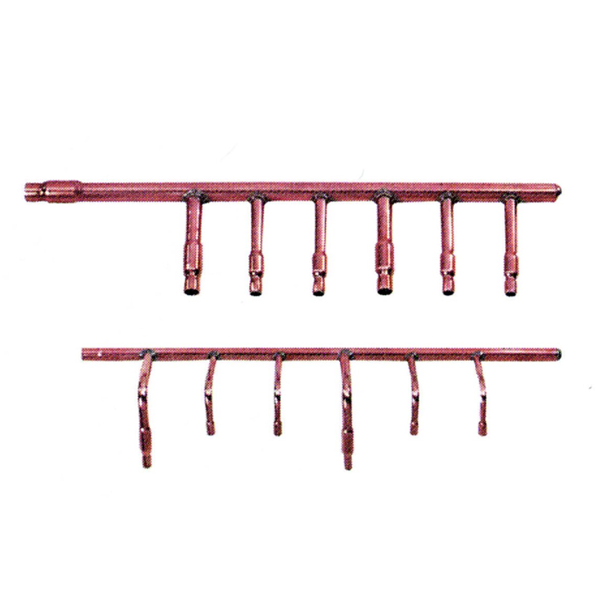 Tecnogas copper manifold 6 connections - for refrigeration piping circuits of VRV, VRF multisplit air conditioning systems