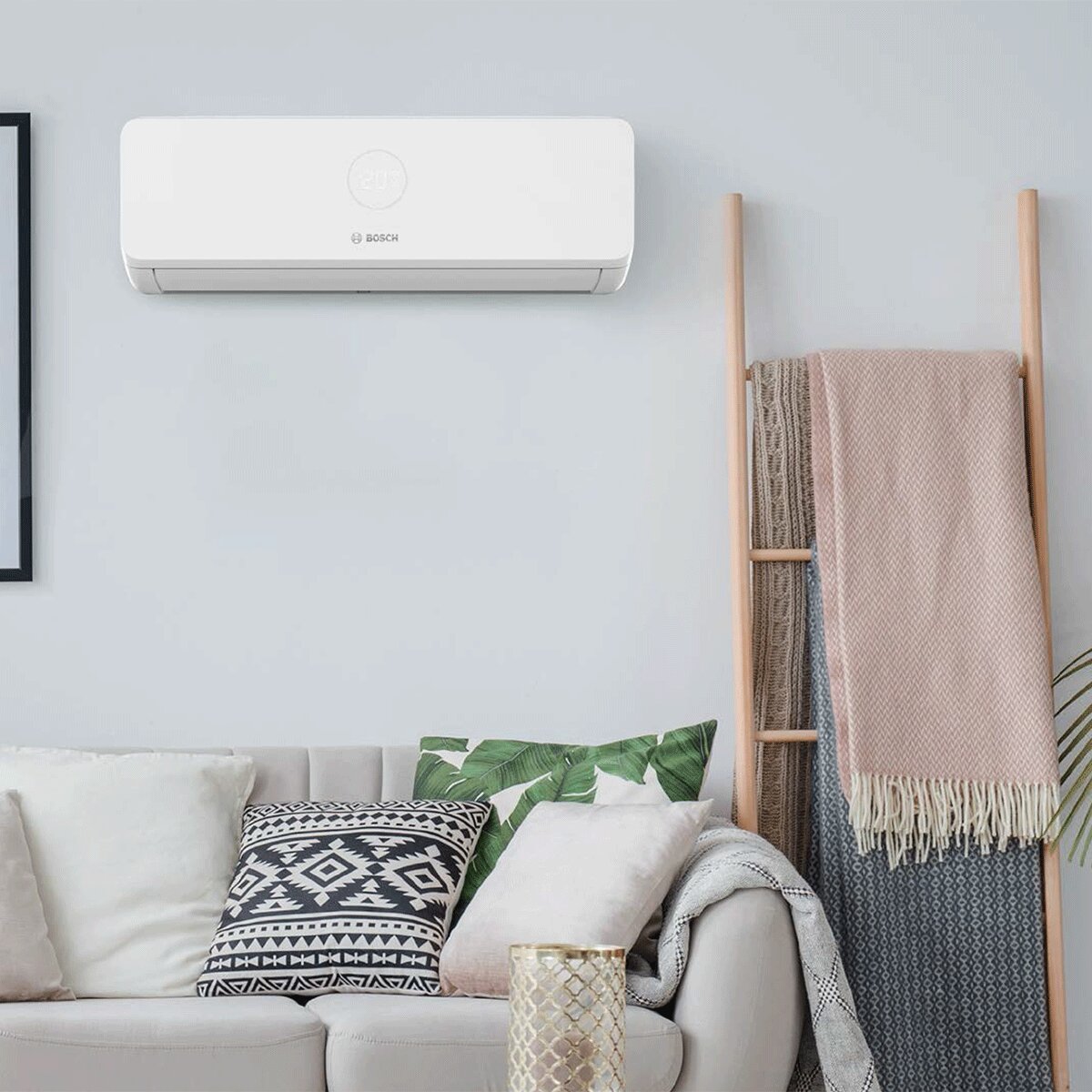 Climatiseur split d'essai Bosch Climate 3200i 9000+9000+9000 BTU R32 Inverter A++ unité extérieure 6,2 kW