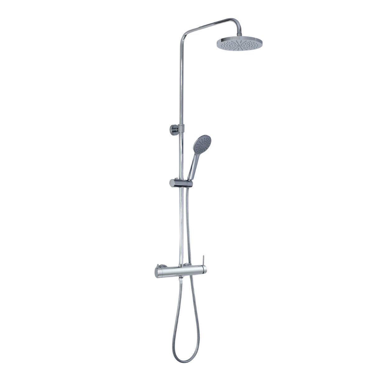 Paffoni ZCOL644CR Micro-Duschsäule mit Ø200 Duschkopf und GiadaI Handbrause