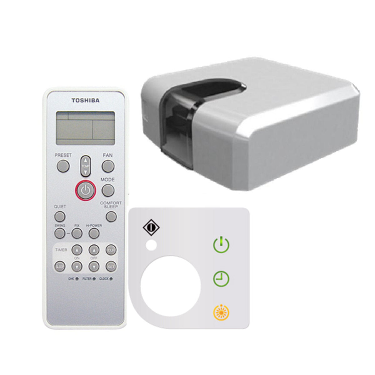 Kit télécommande Toshiba + commande + récepteur ir pour cassette compacte 4 voies