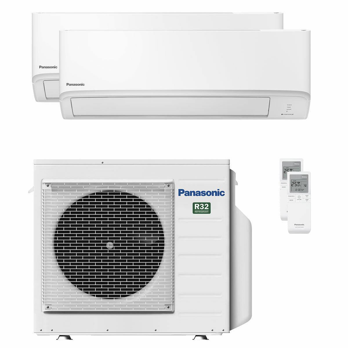 Climatiseur double split Panasonic série TZ 12 000 + 18 000 BTU Inverter A++ Wi-Fi unité externe 5,2 kW