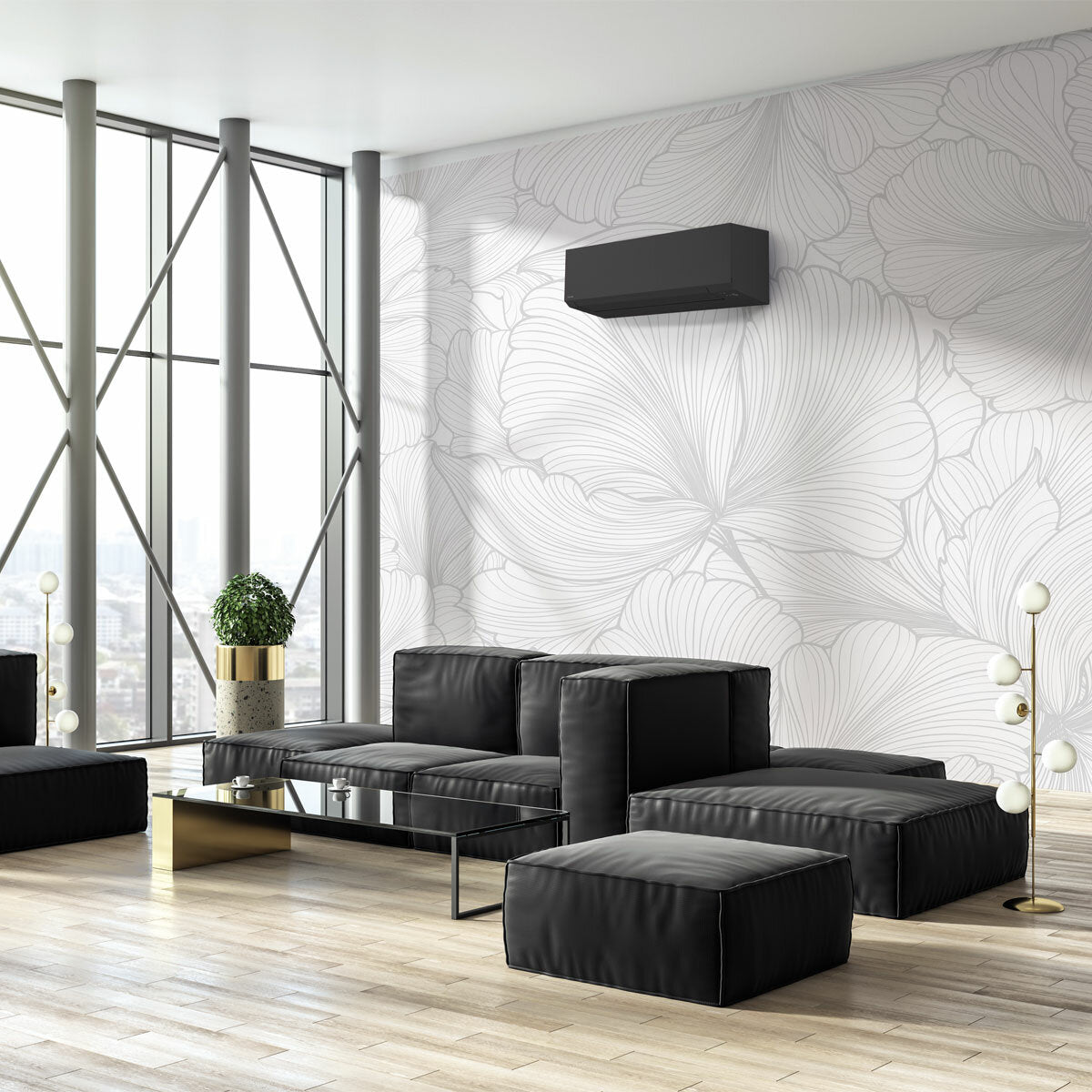 Toshiba SHORAI Edge Black climatiseur trial split 7000+9000+16000 BTU inverseur A+++ unité extérieure wifi 7 kW