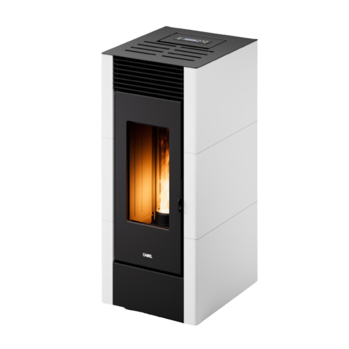 CADEL Cristal 11 pellet stove with air, 10.5 kW, WiFi, WHITE