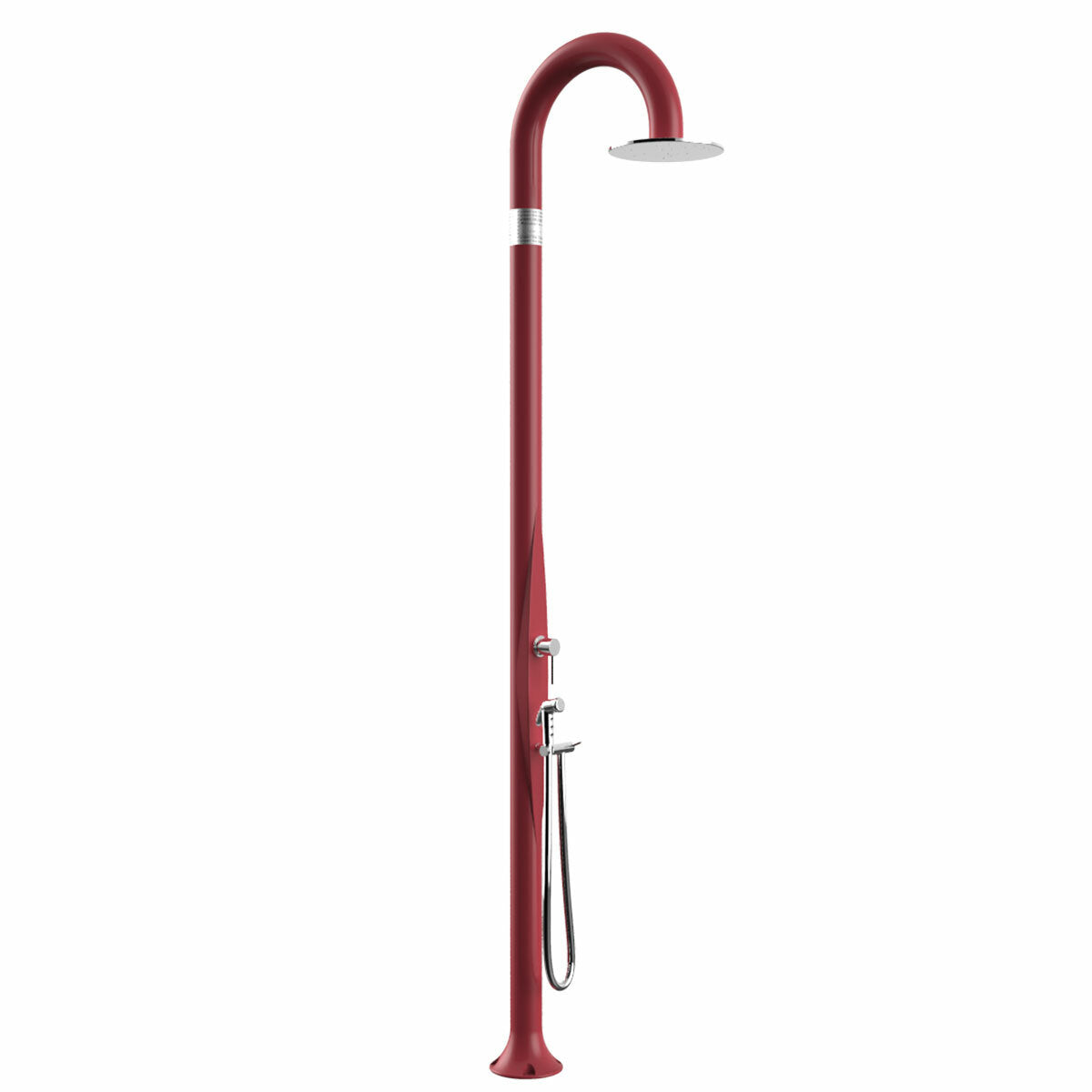 Douche de jardin Arkema Funny Yin avec douchette extractible Rouge