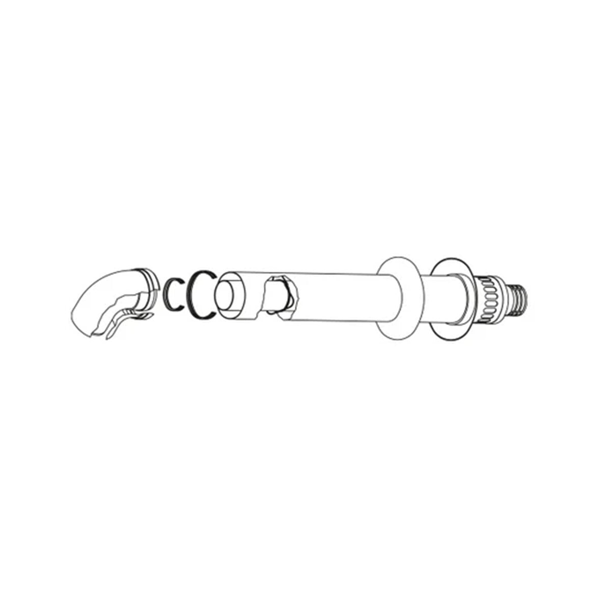 Wall flue pipe kit + 90° coaxial bend Ø 80/125 mm for Rinnai water heaters