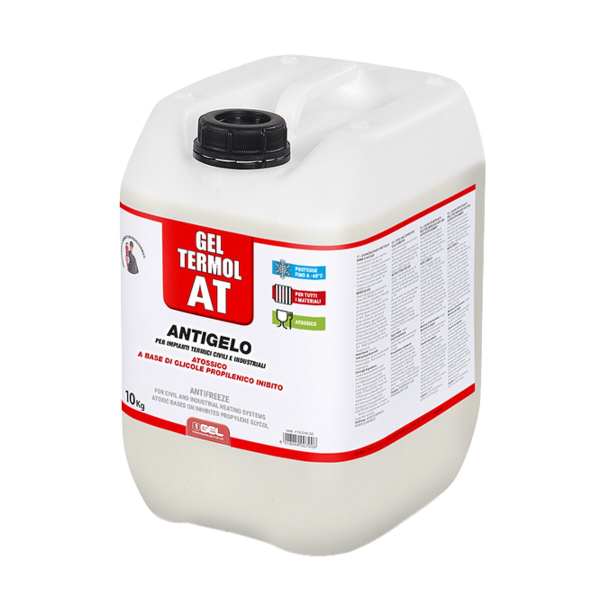 Antigel en gel non toxique Termol AT pour systèmes de chauffage – Bidon de 10 kg
