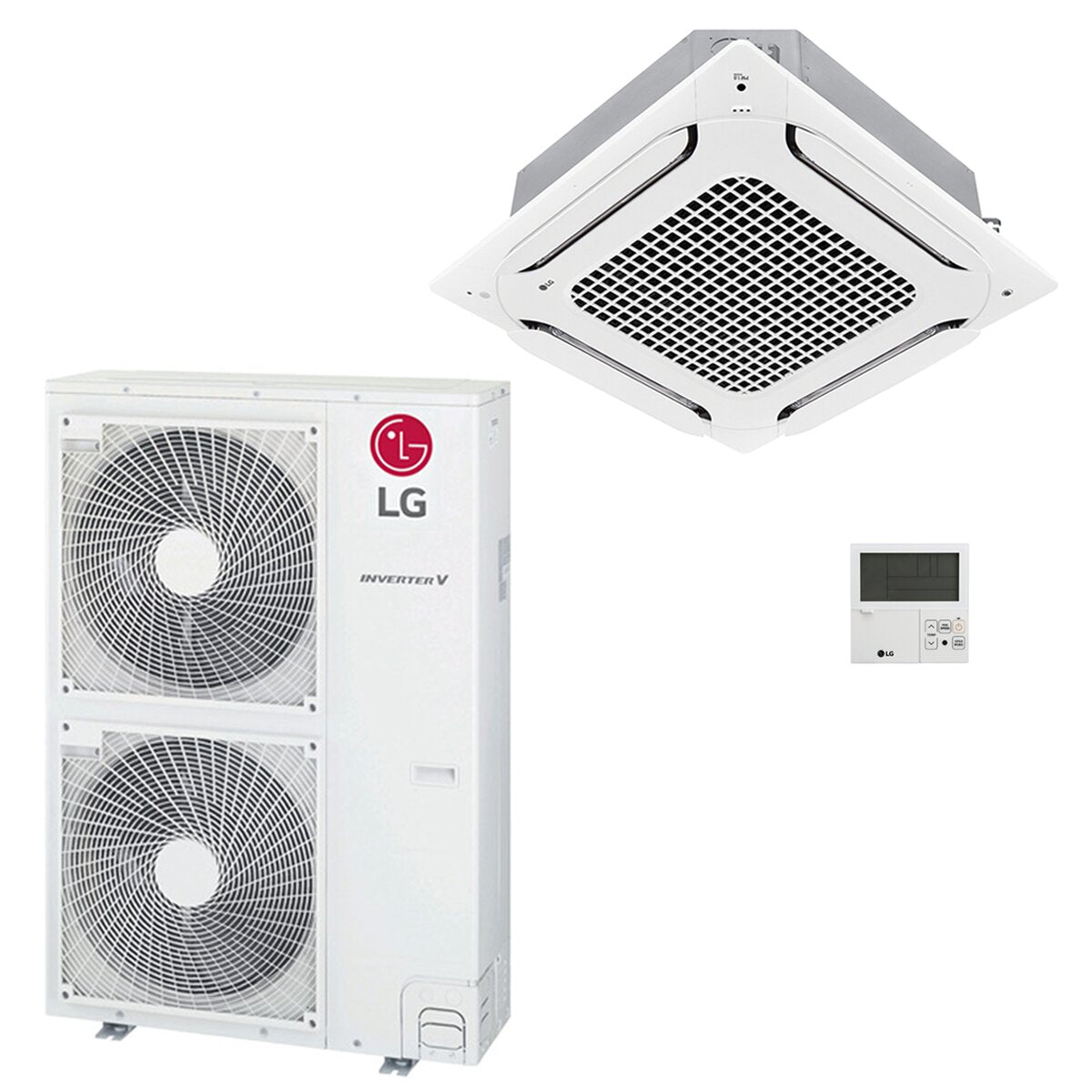 LG 4-Wege-Kassettenklimaanlage UT Standard 36000 BTU R32 Inverter A++/A+