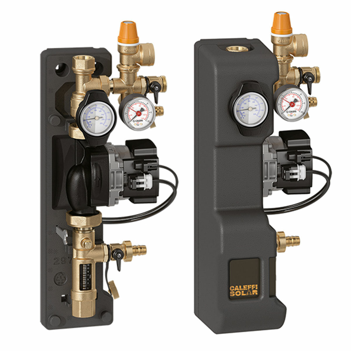 Caleffi 278HE-Serie Zirkulationsgruppe 3/4" F-Anschlüsse Rücklaufanschluss mit UPM3-Pumpe – 1-13 l/min.
