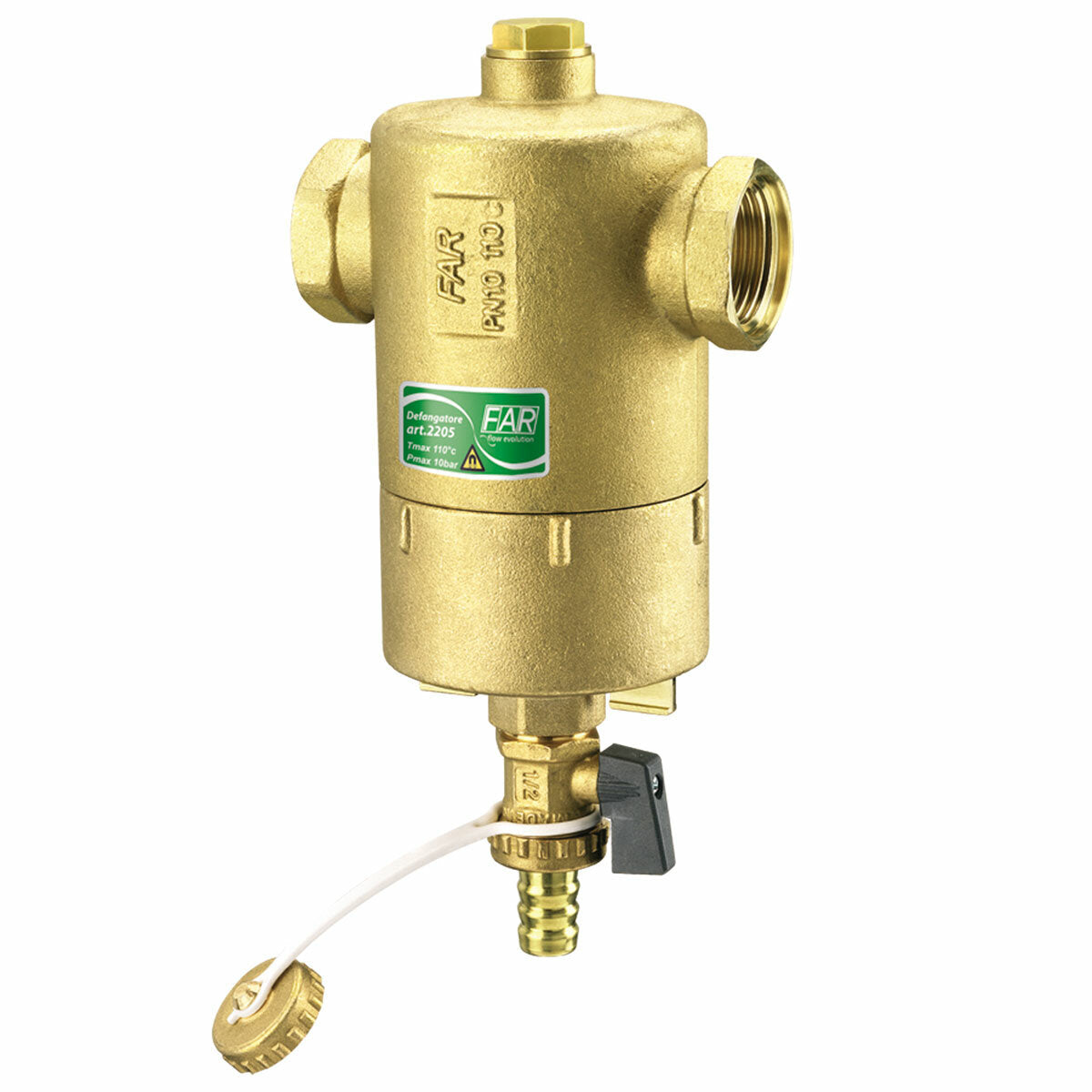 Pot de décantation FAR pour installations de chauffage avec aimants 1"