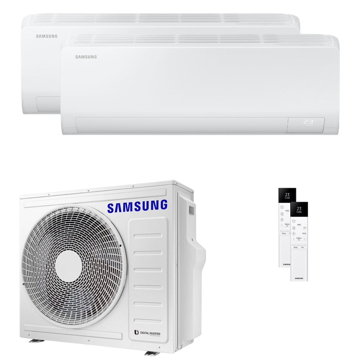 Samsung Cebu S2 Dual-Split-Klimaanlage 9000+24000 BTU Inverter A++ WLAN-Außeneinheit 8 kW