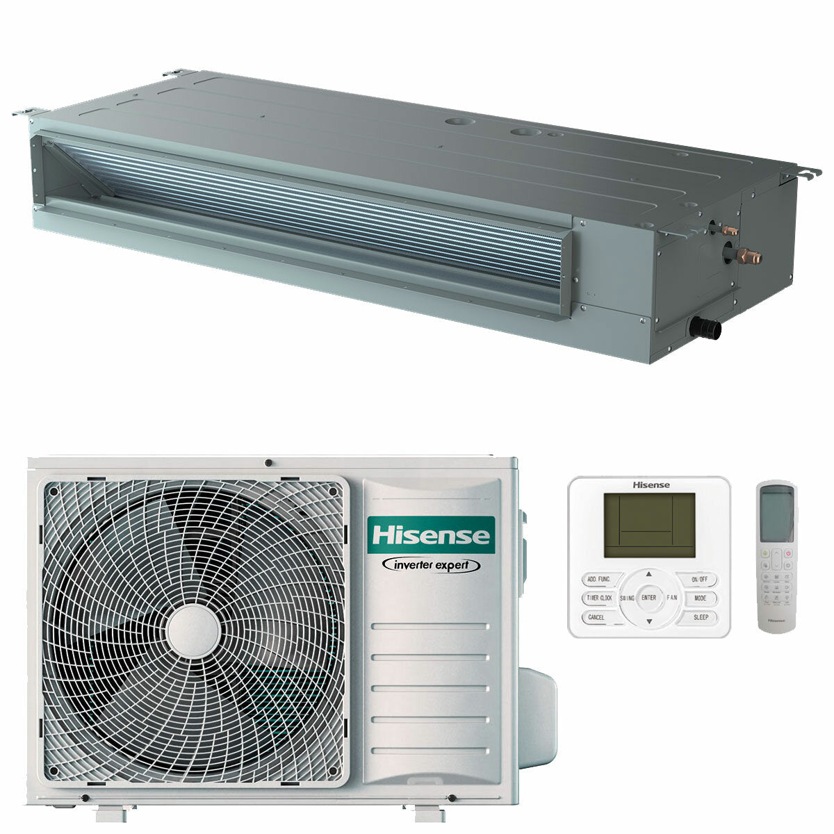 Climatiseur gainable Hisense ADT 12000 BTU R32 Turbo Inverter A++