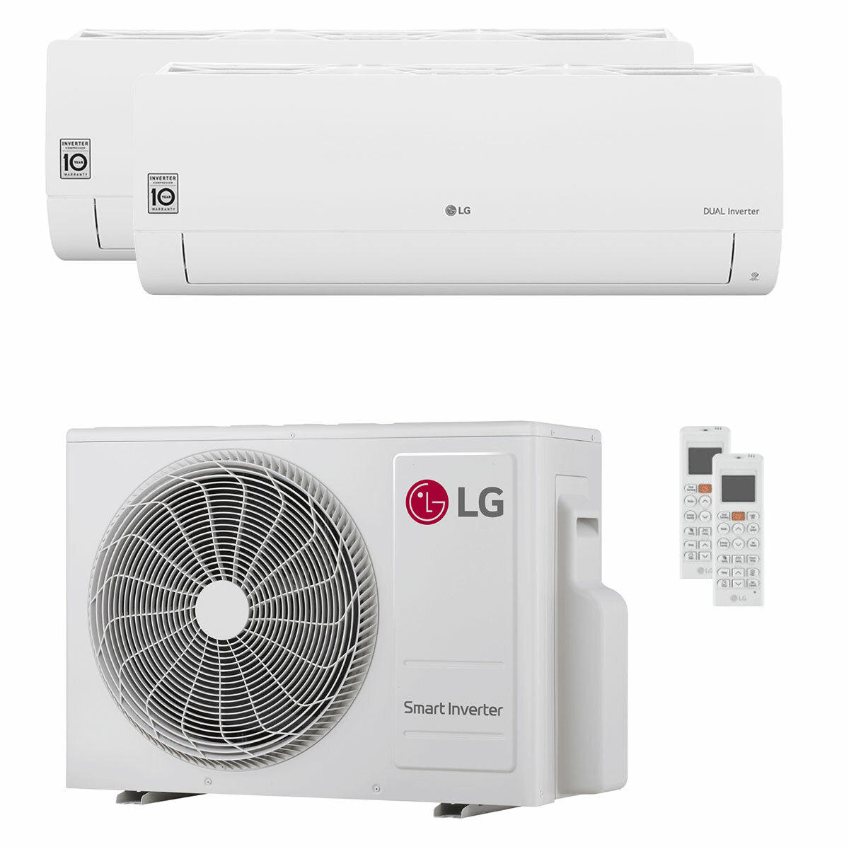 LG DUALCOOL Libero Smart dual split air conditioner 12000+12000 BTU inverter A+++ wifi external unit 5.2 kW