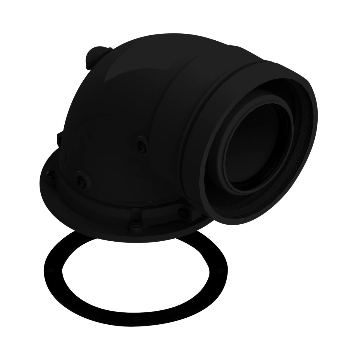 Ferroli 90° coaxial bend, 360° rotating, 45° pitch, ø 100/60 mm - FOR FERROLI BOILERS