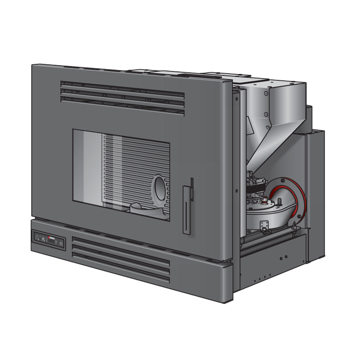 Caminetti Montegrappa Miglio pellet insert 8.5 kW air