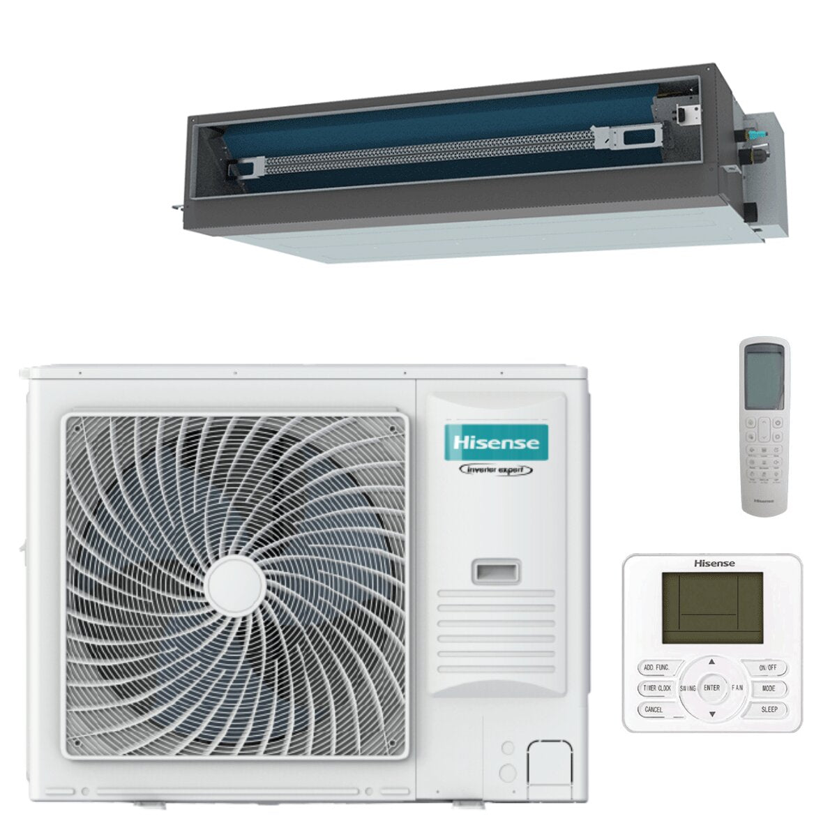 Hisense Kanalklimaanlage ADT 36000 BTU R32 Inverter A++