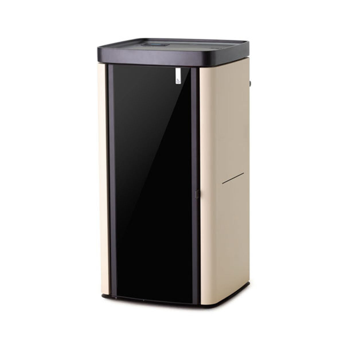 Poêle multi-combustibles Girolami Soft 26 couleur ivoire, 24 kW, alimentation hydroélectrique + kit ECS