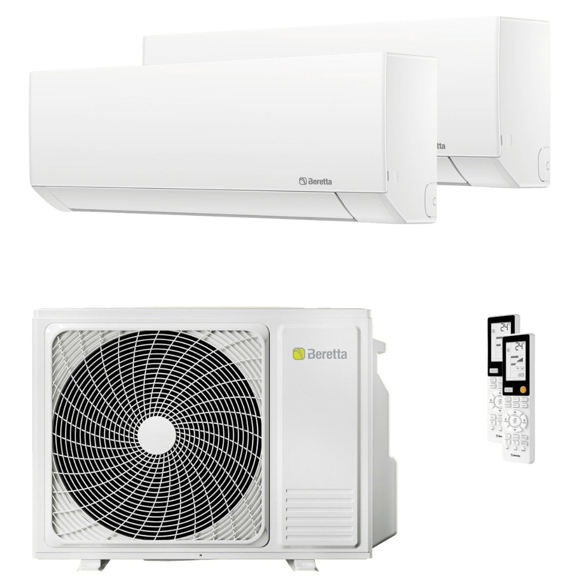 Beretta BREVA E dual split 9000+12000 BTU inverter A++ air conditioner 5 kW external unit