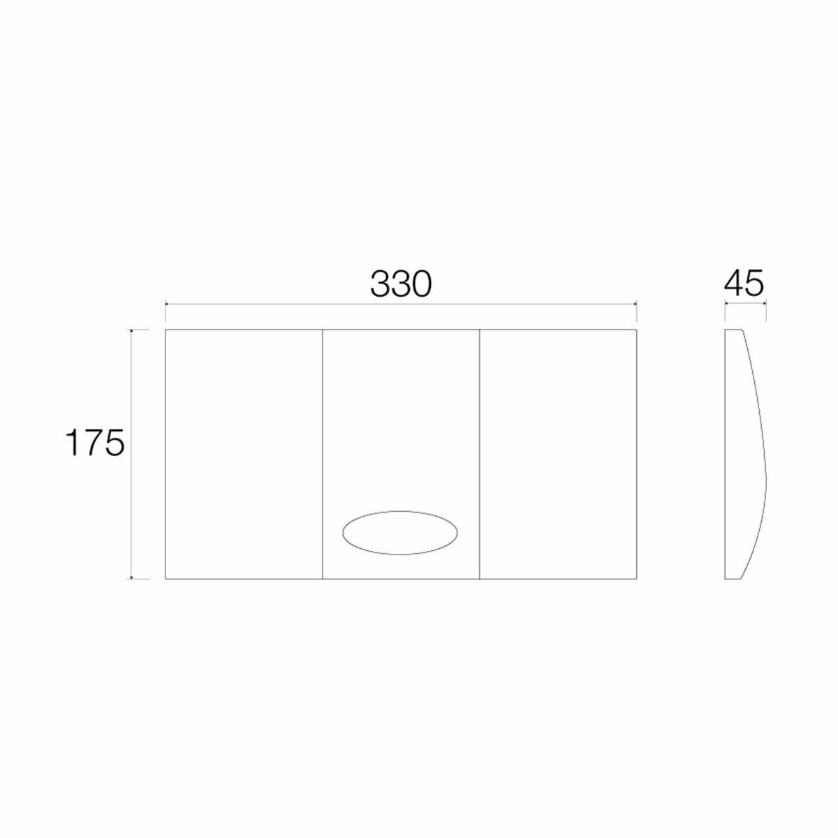 Plaque blanche à un bouton Medusa Valsir pour chasse d'eau de 9 litres