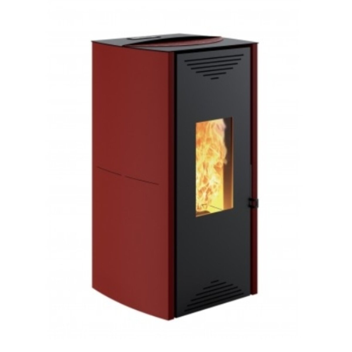 Hydro pellet stove Caminetti Montegrappa Tuga 16.8 kW with red water