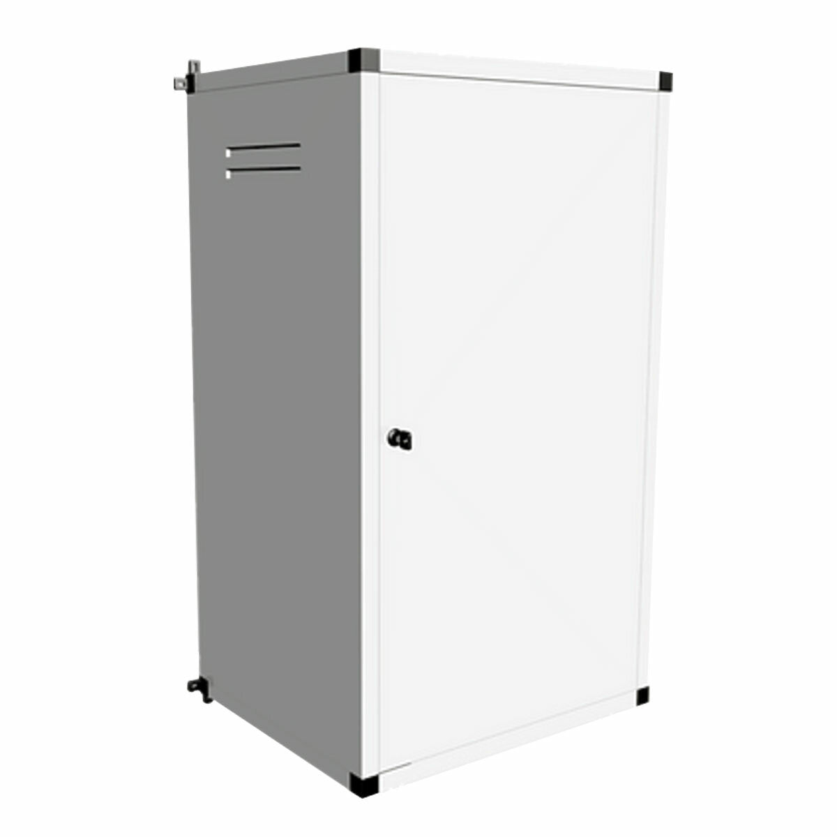Weiße Universal-Abdeckung für Warmwasserbereiter, Kessel-Abdeckkasten, H 108 cm – B 60 cm – T 45 cm