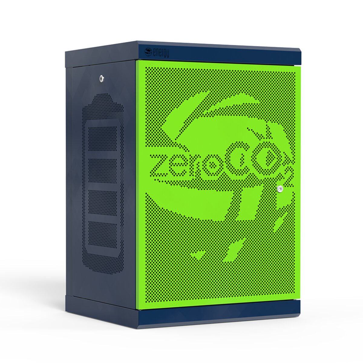 Energy Zero CO2 Rackschrank Sun Box 19 - 16U für Photovoltaik-Speicherbatterien