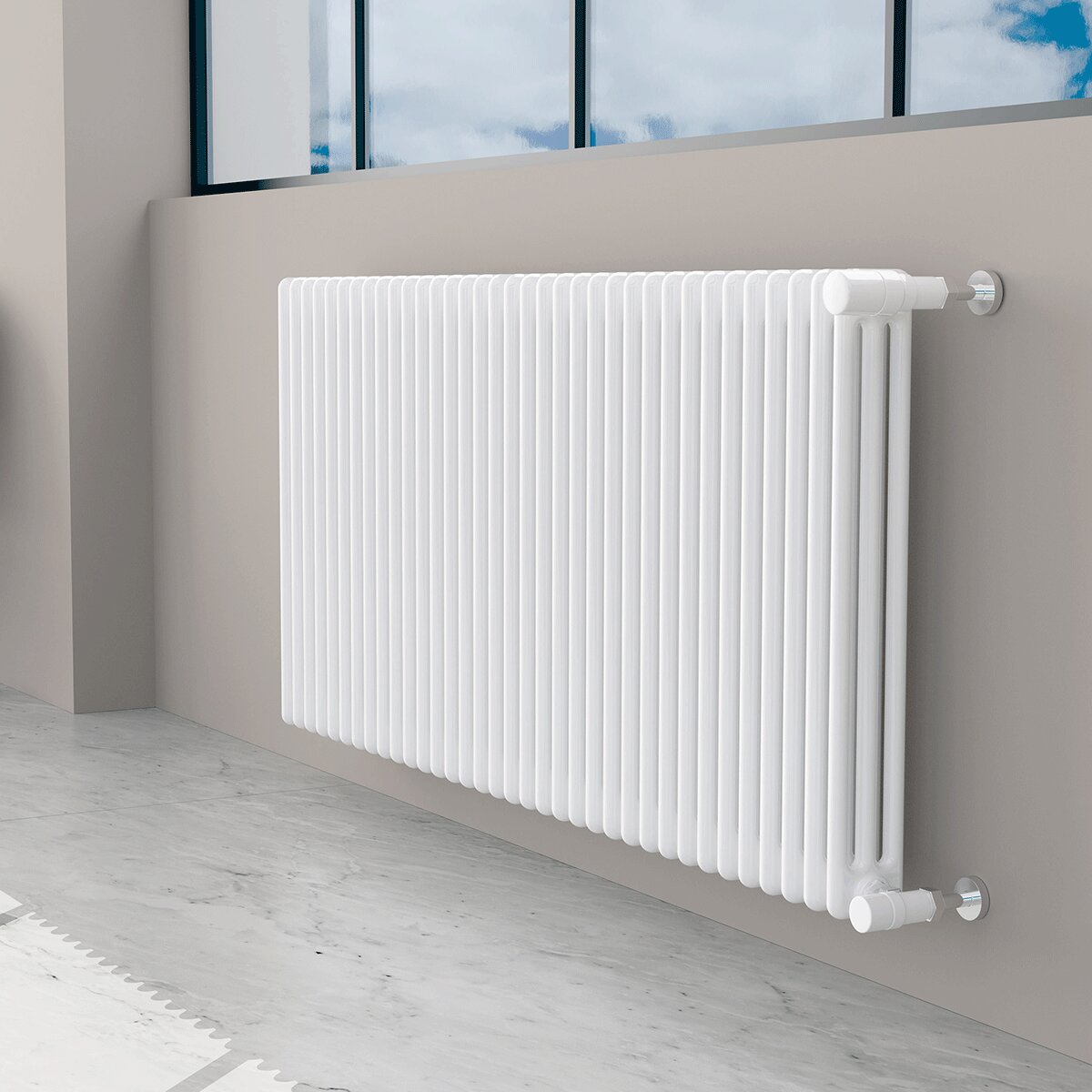 Cordivari Ardesia column radiator 3 columns/16 elements - Height 856 Interaxis 800 (mm) - FOR REPLACEMENT or NEW INSTALLATION