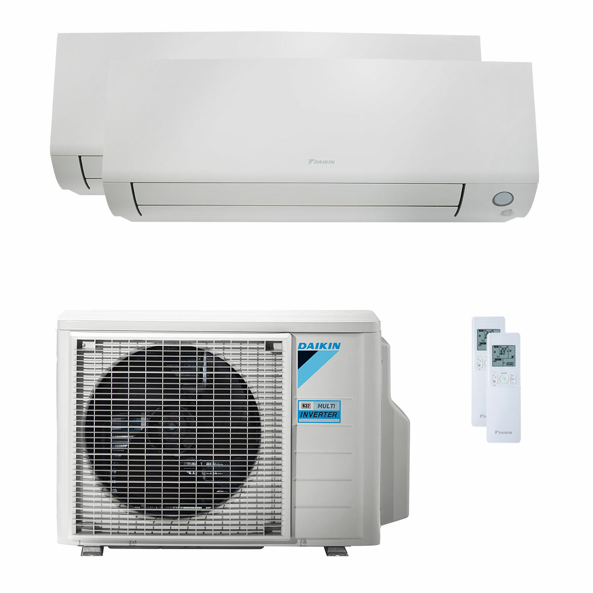 Climatiseur Daikin Perfera All Seasons dual split 5000+9000 BTU inverseur A+++ unité extérieure wifi 4 kW