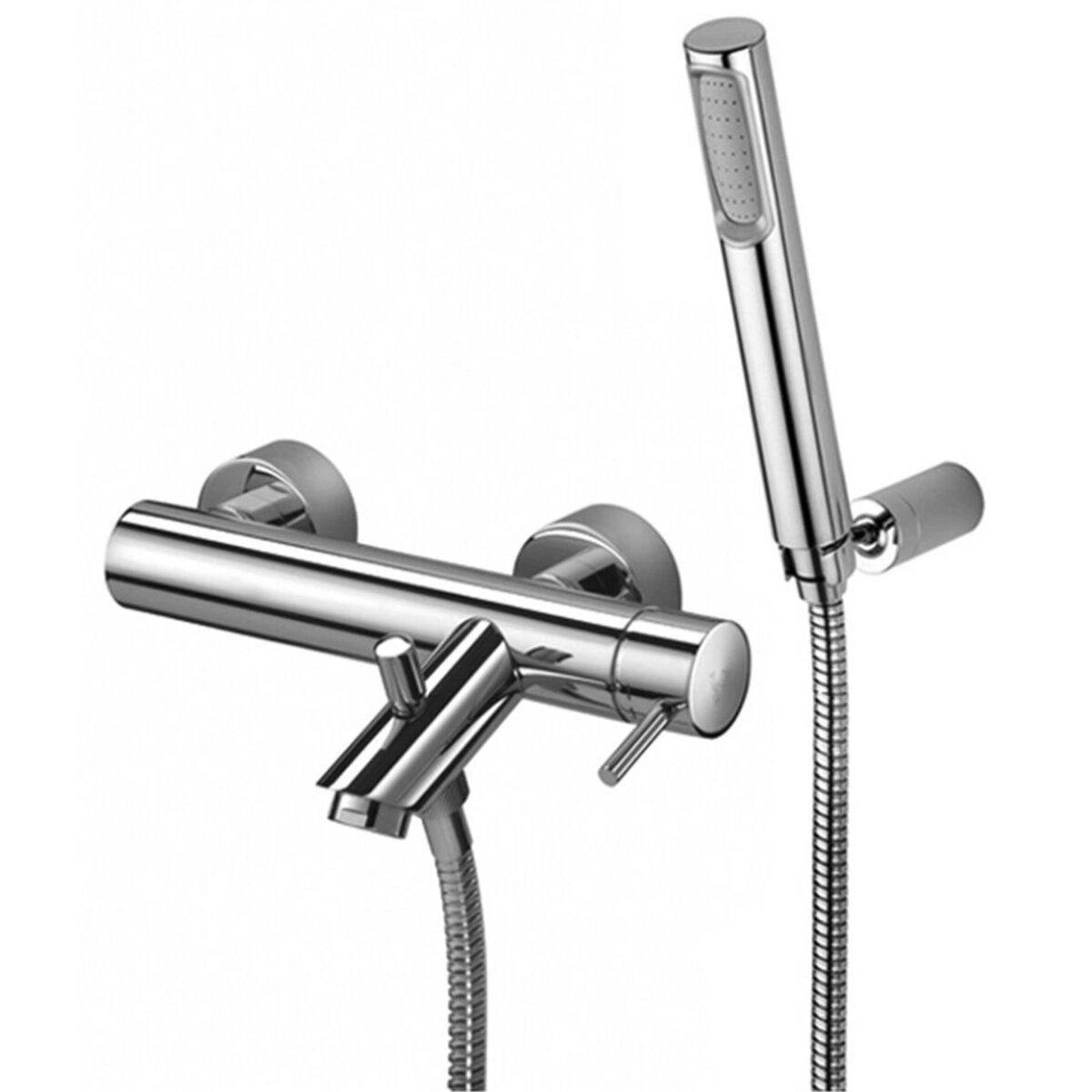 Paffoni LIG 026 bath mixer with shower set with diverter