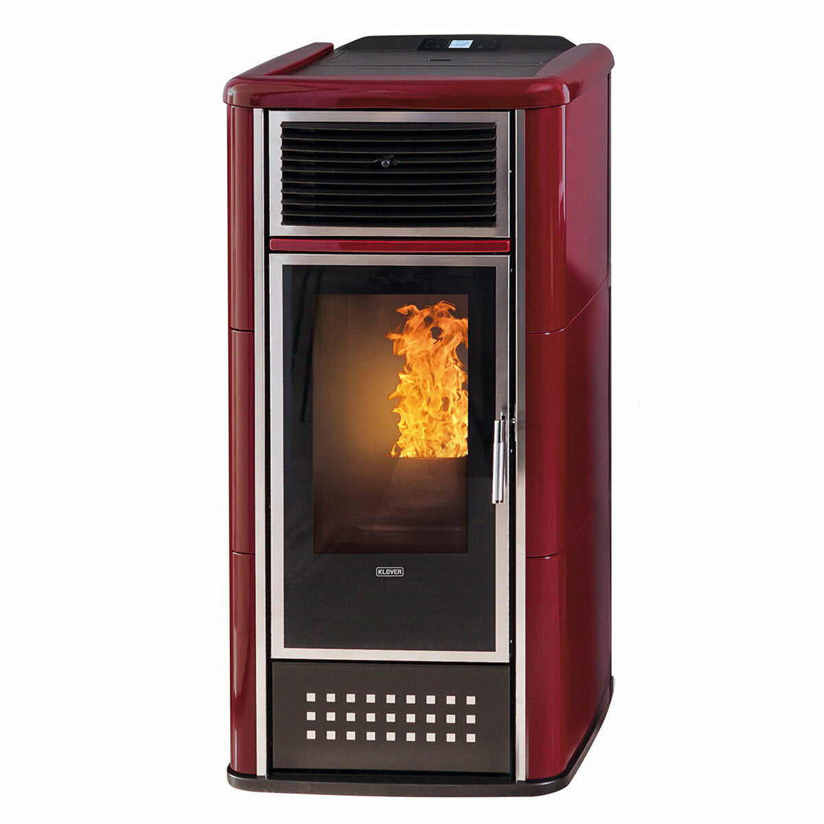 Klover Belvedere 28 Pelletofen 23,7 kW Wasser + Luft + bordeaux DHW-Kit