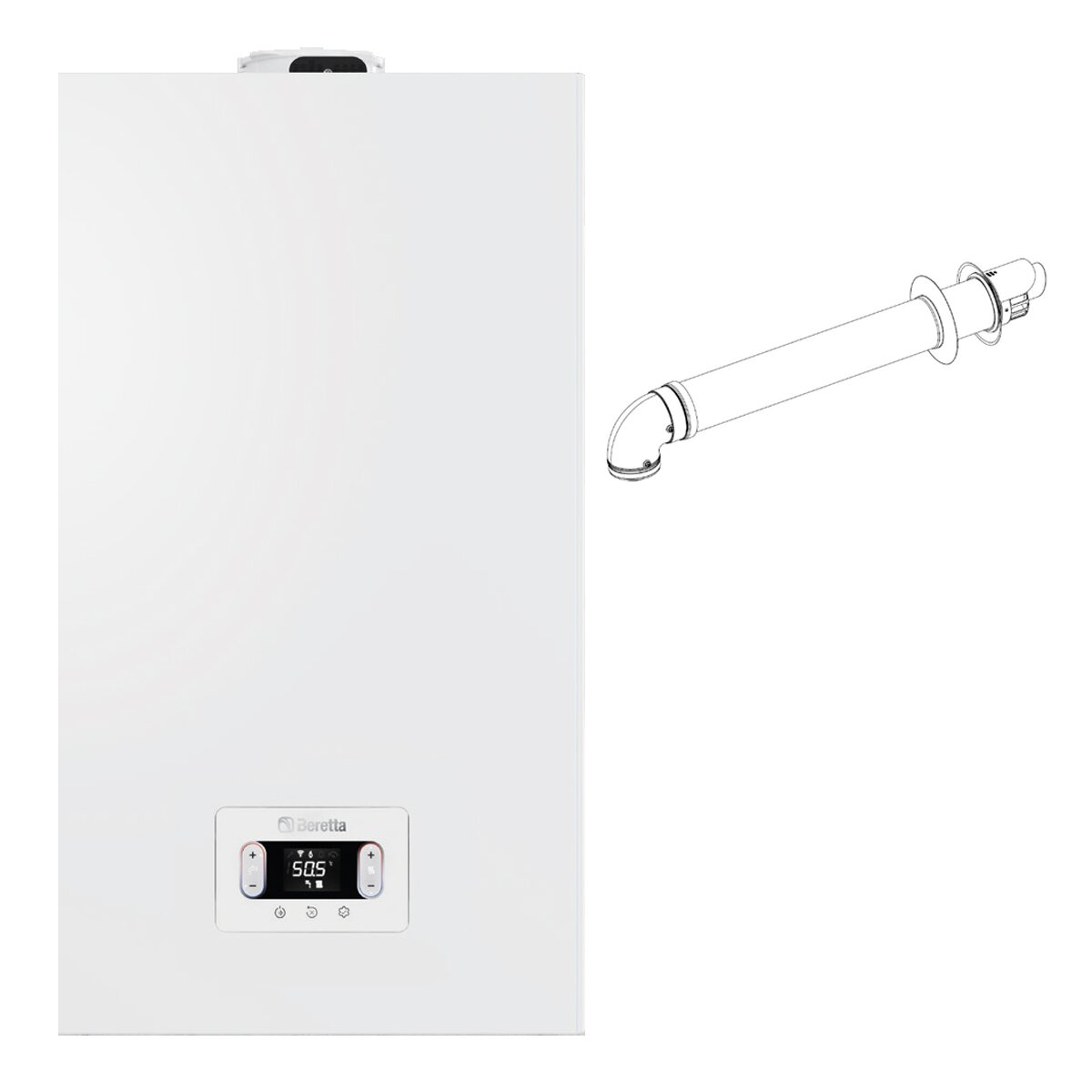 Beretta CIAO X 30C condensing boiler sealed chamber 24 kW methane LPG with coaxial flue gas exhaust kit