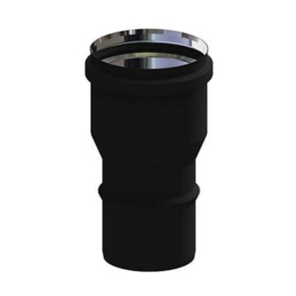 Increaser m/f diam. female. 120mm. for pellet stove flue gas discharge and pellet boiler or conventional gas boiler