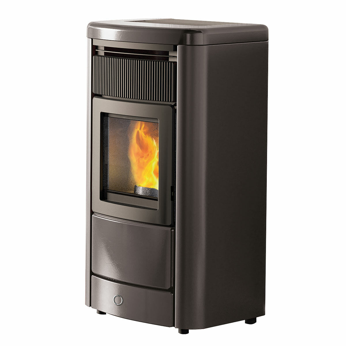 Pellet stove EK63 MONDAY150++ - Edilkamin group - 15 kW ducted air WiFi Dark gray