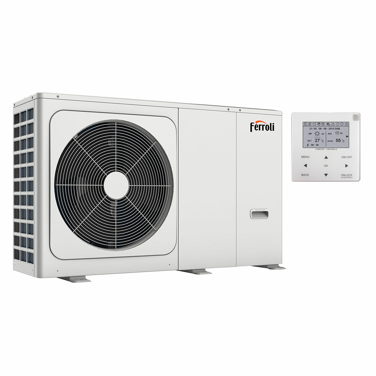 Ferroli Omnia M 3.2 8,4 kW pompe à chaleur air-eau monobloc monophasé inverseur R32 A++