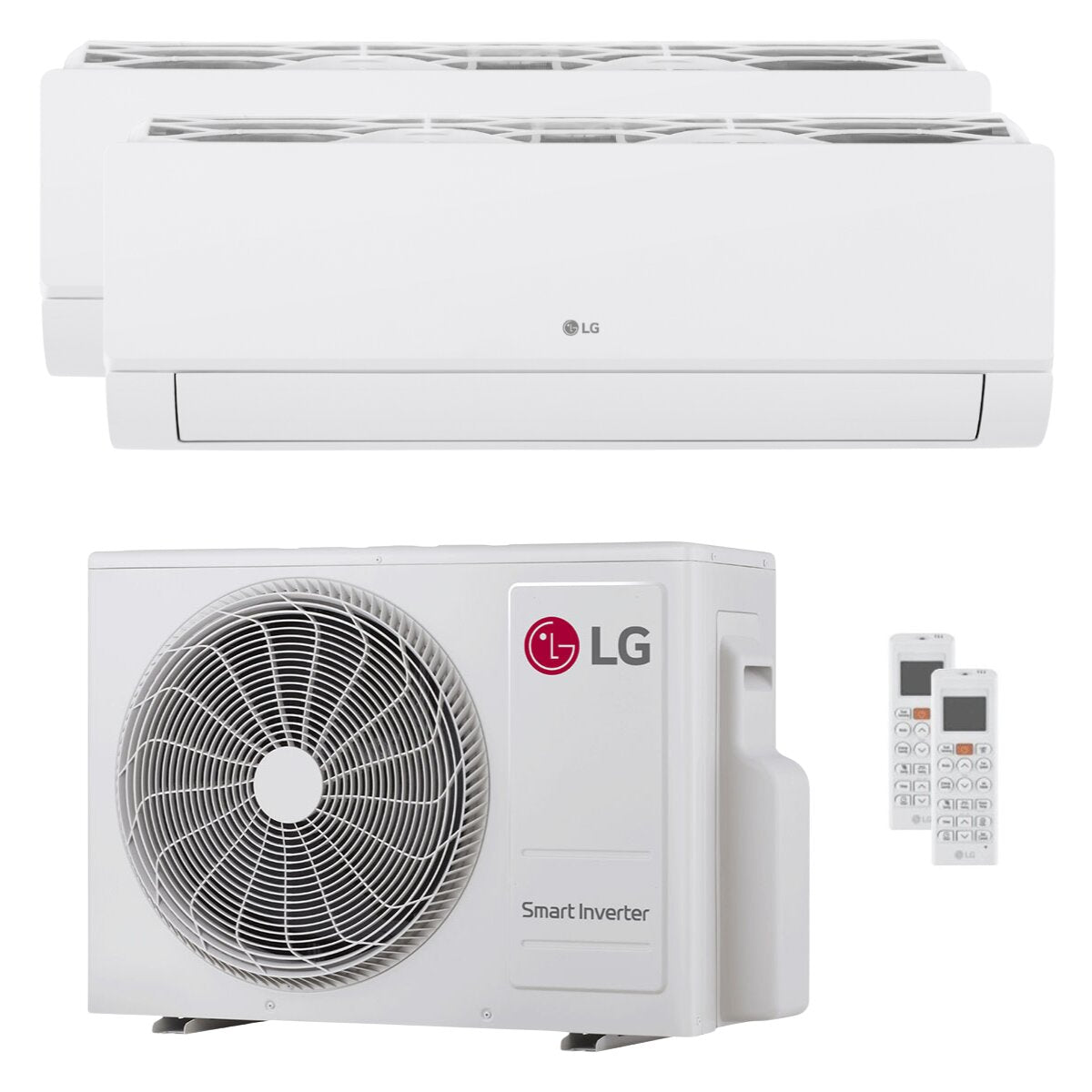 LG DUALCOOL Libero Smart Dual-Split-Klimaanlage 12000+12000 BTU Inverter A+++ WLAN-Außeneinheit 5,3 kW 