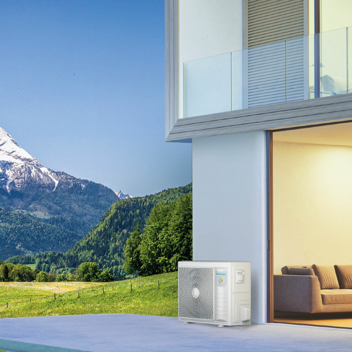 Pompe à chaleur air/eau Hisense Hi-Therma 4,4 kW monobloc monophasé R32 A++