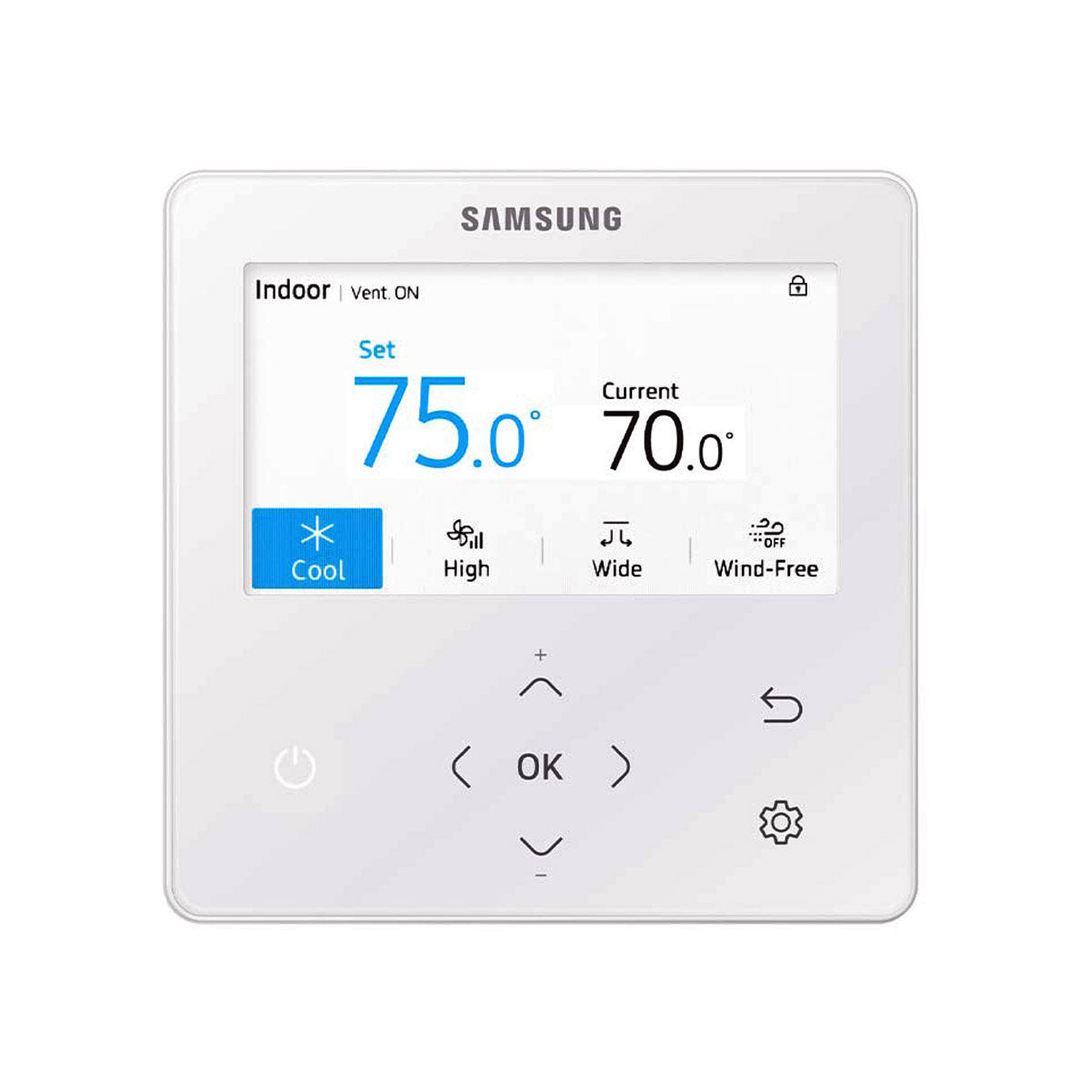 Télécommande filaire avancée Samsung MWR-WG01KN pour climatiseurs Samsung