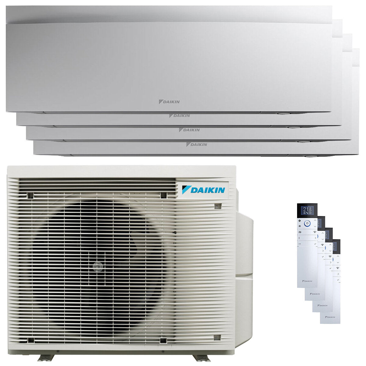 Climatiseur Daikin Emura 3 quadri split 9000+12000+12000+18000 BTU onduleur A++ wifi unité extérieure 7,4 kW Blanc