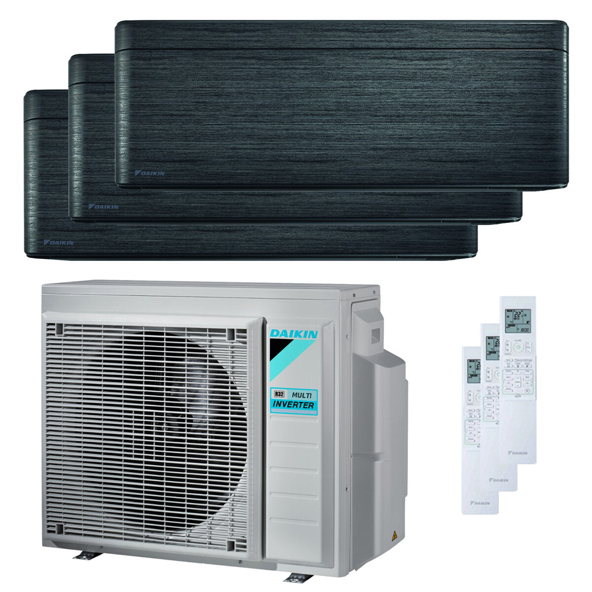 Daikin Stylish Trial Split Klimaanlage 7000 + 9000 + 18000 BTU Inverter A++ WLAN Außengerät 6,8 kW