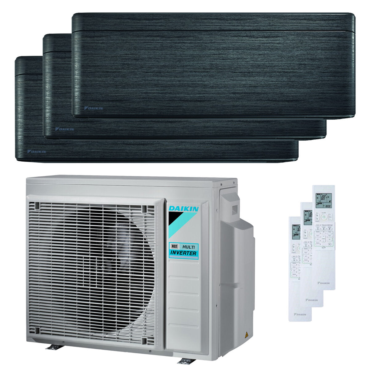 Daikin Stylish trial split 5000 + 7000 + 9000 BTU air conditioner A +++ wifi outdoor unit 5.2 kW