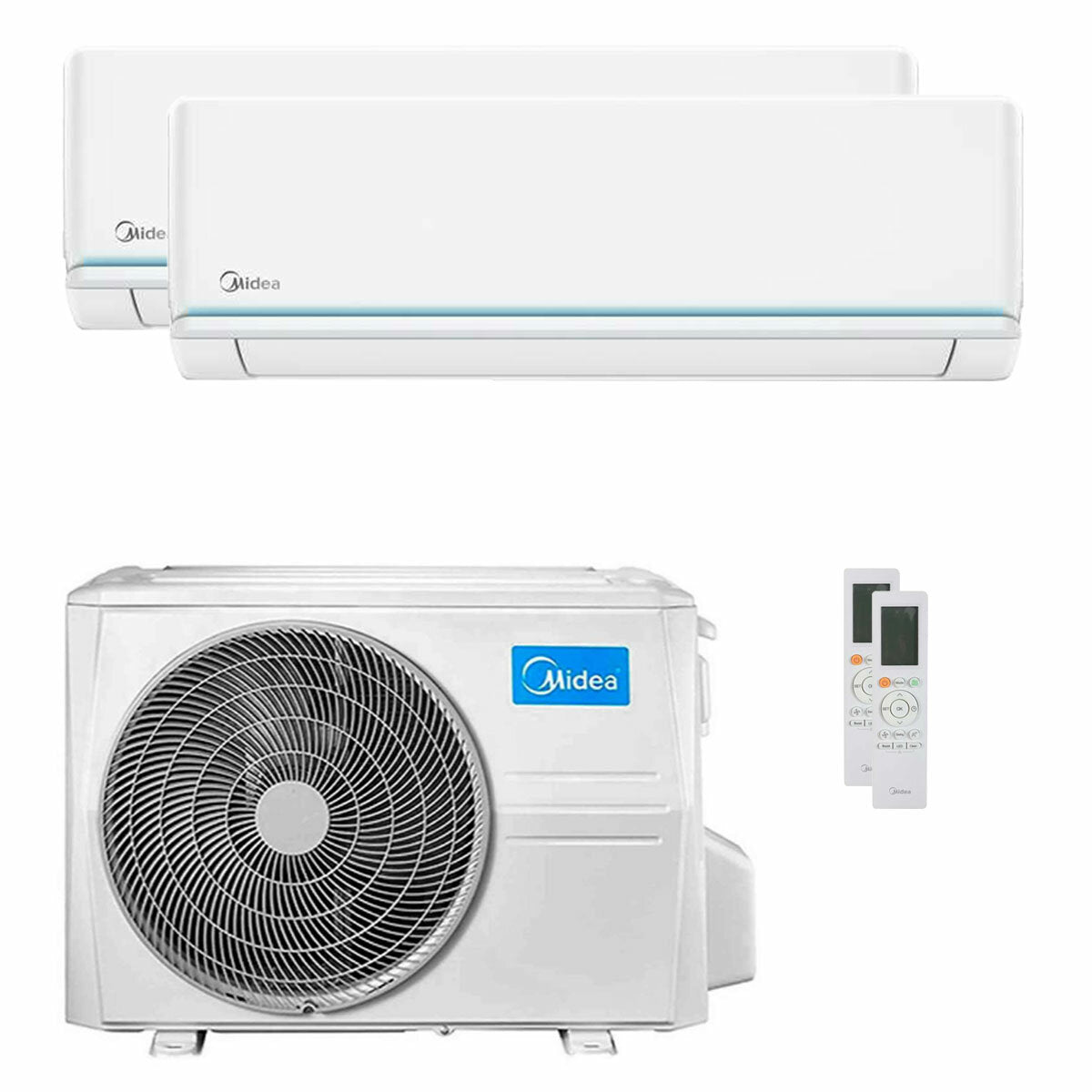 Climatiseur Midea Evolution dual split 9000+12000 BTU inverseur A++ unité extérieure 4,1 kW 