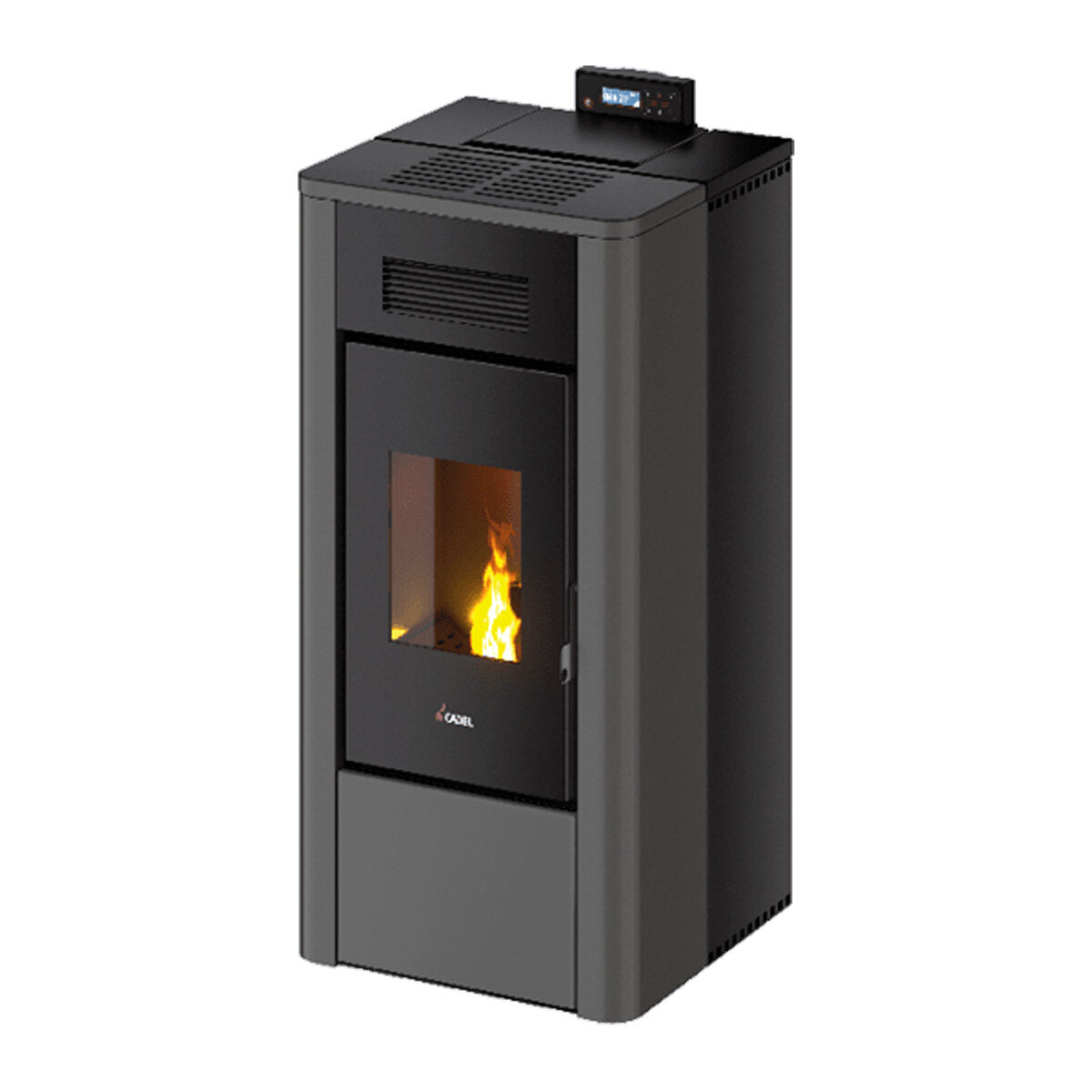 Poêle à granulés d'eau Cadel River Idro 16 16,1 kW WiFi Anthracite
