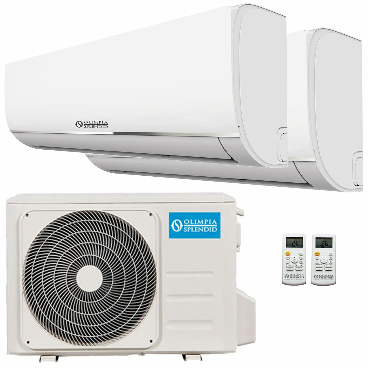 Olimpia Splendid Nexya S4 E Inverter dual split air conditioner 9000+9000 BTU A++ outdoor unit 5.2 kW