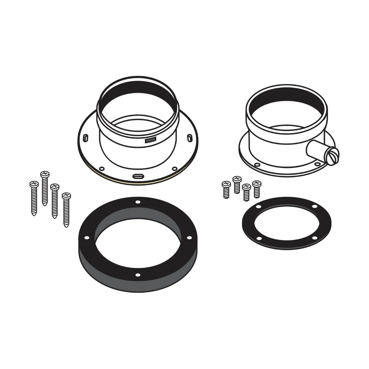 Kit de conduit de fumée divisé Fondital Ø80+80 mm pour chaudières à condensation