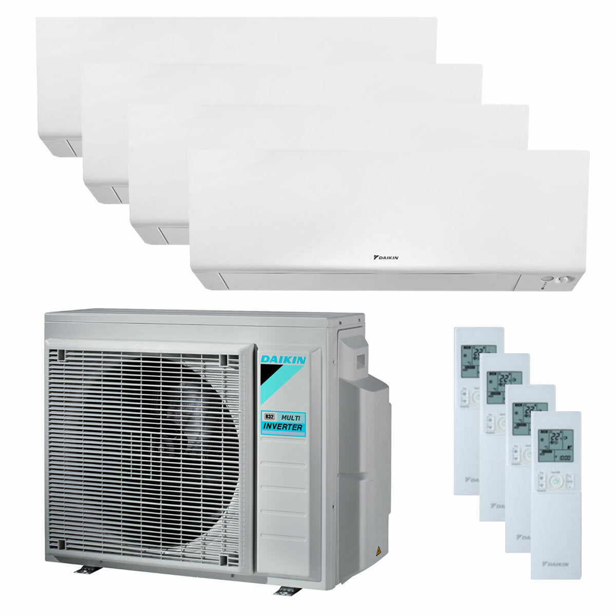 Daikin Perfera Wall air conditioner quad split 5000 + 5000 + 5000 + 5000 BTU inverter A +++ wifi outdoor unit 6.8 kW