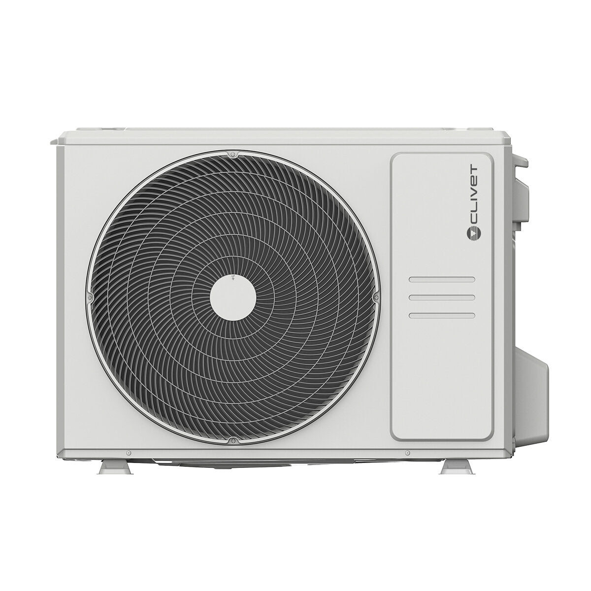 Clivet BOX 2 air conditioner 650x650 4-way test split cassette 9000+12000+12000 BTU Inverter A++ outdoor unit 7.9 kW