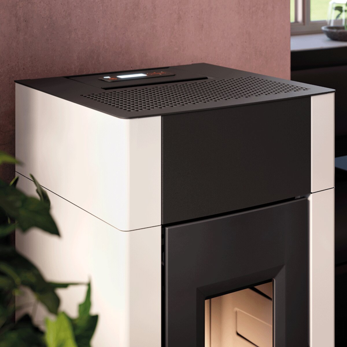 CADEL Cristal 9 air pellet stove 8.5 kW - WiFi WHITE