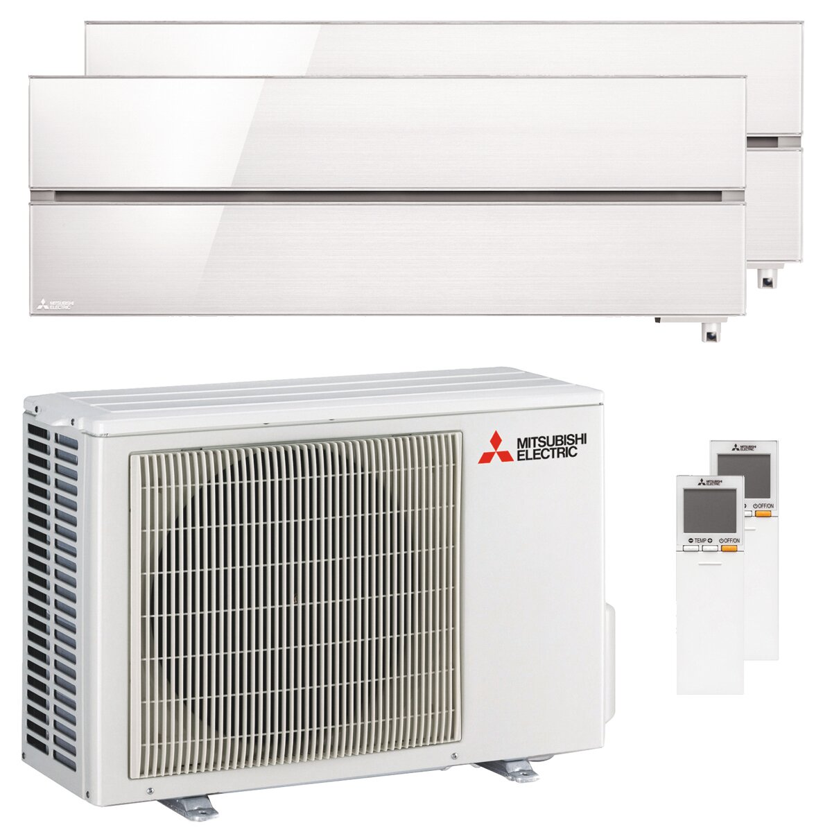 Mitsubishi Electric Kirigamine Style MSZ-LN air conditioner dual split 9000 + 9000 BTU inverter A ++ outdoor wifi 4.2 kW white