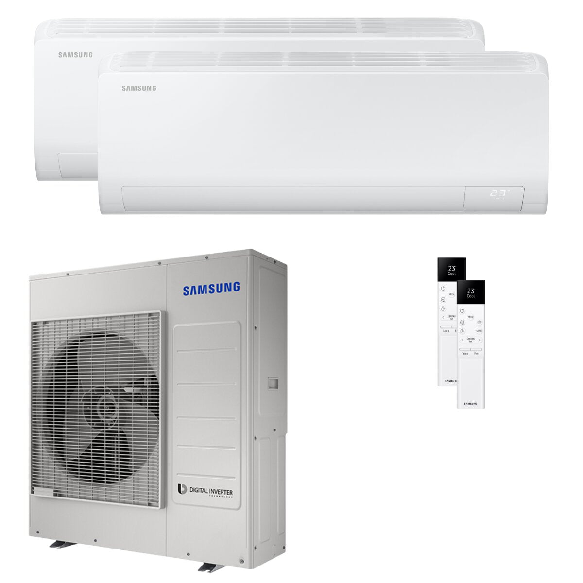 Samsung Cebu S2 dual split 24000+24000 BTU inverter A++ wifi air conditioner 10 kW external unit