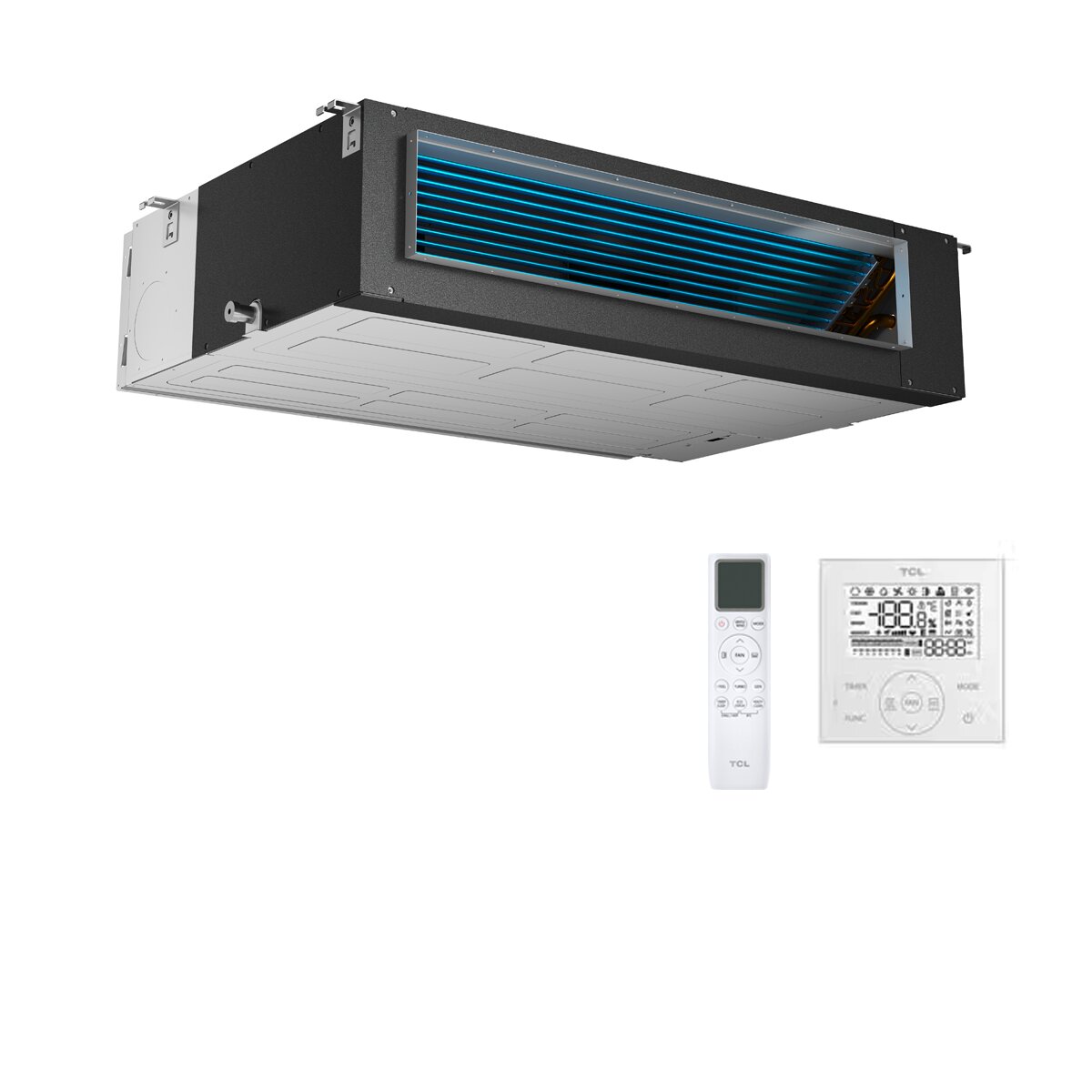 TCL Kanalklimagerät D-Serie Quadri Split 9000+18000+18000+18000 BTU Inverter A++ WLAN Außeneinheit 12,2 kW 