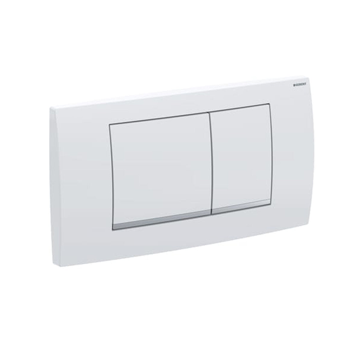 Plaque Geberit Twinline 30 blanche pour rinçage en deux quantités